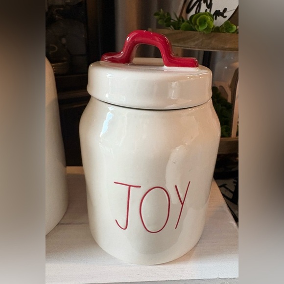 Rae Dunn Holiday Canister Set with Red Handles - Picture 5 of 8